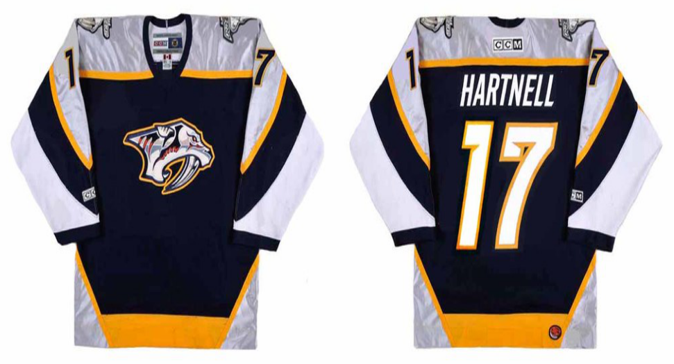 2019 Men Nashville Predators 17 Hartnell black CCM NHL jerseys